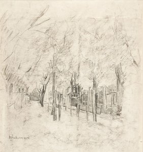 Strada di villaggio olandese a Katwijk da Max Liebermann